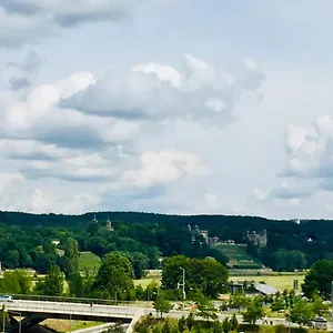 Panoramablick Auf Elbe Und Schlösser Apartment